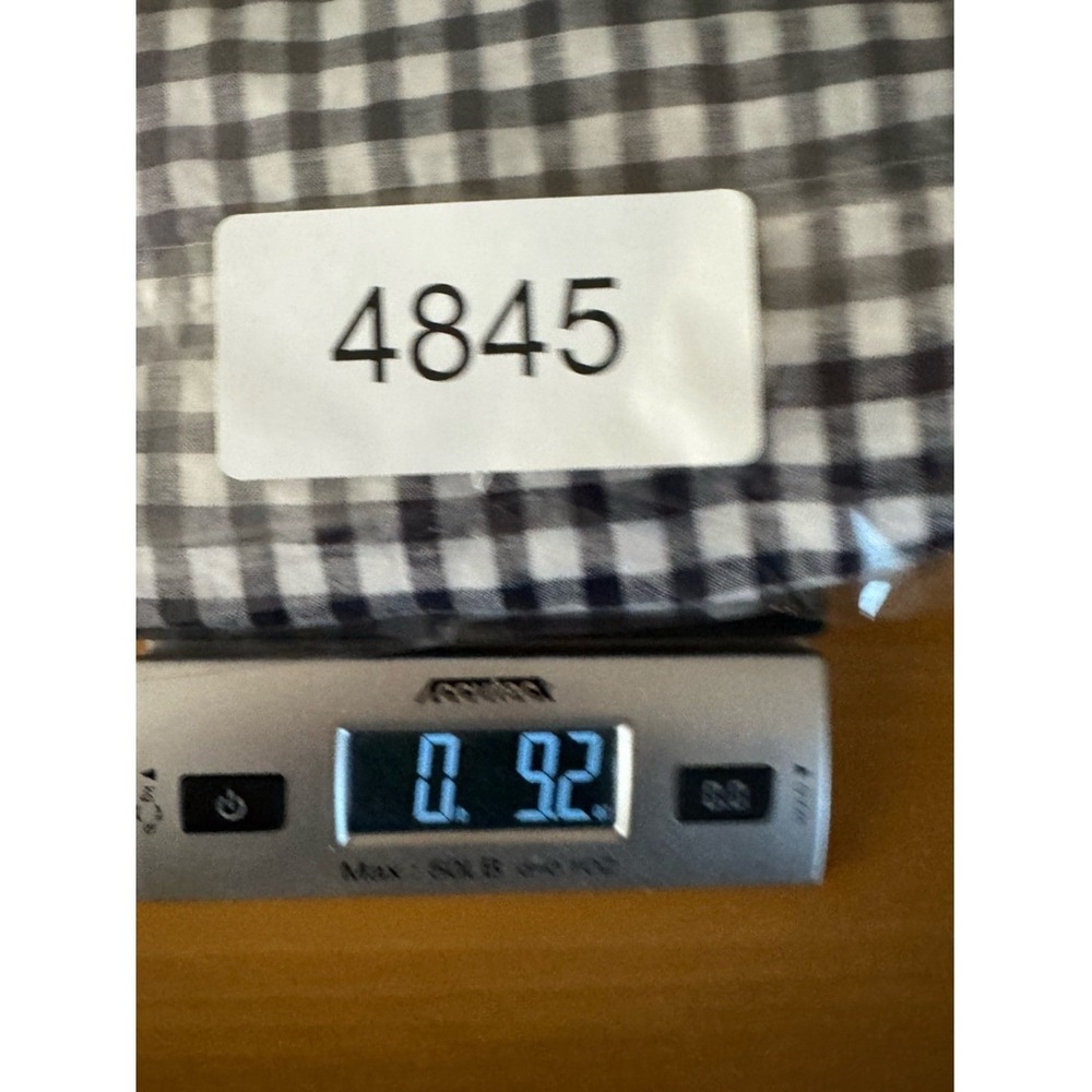 Tommy Bahama 100% Linen Gingham Shift Dress XS Checkered Euro Summer Coastal - Picture 7 of 7